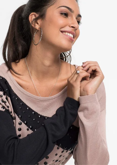 Pull long avec strass