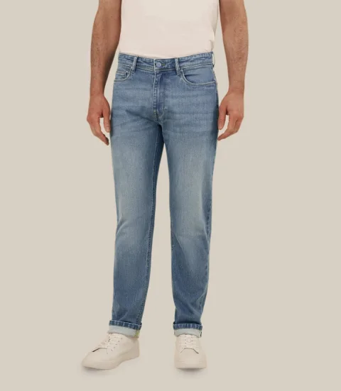 IZAC - Jean 5 poches bleu moyen