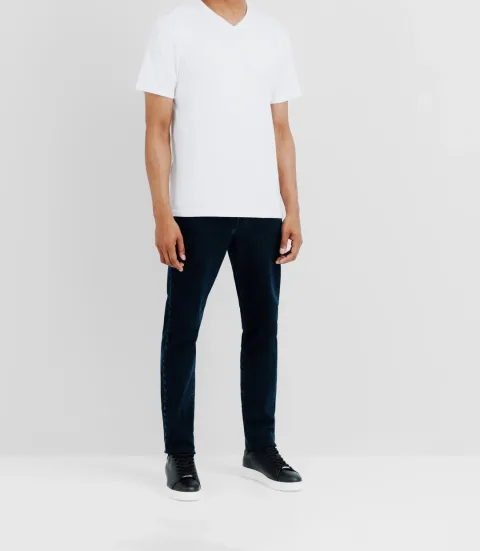 IZAC - T-shirt col V blanc