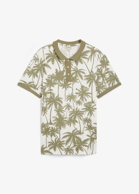 Polo en maille piquée 100% coton, slim