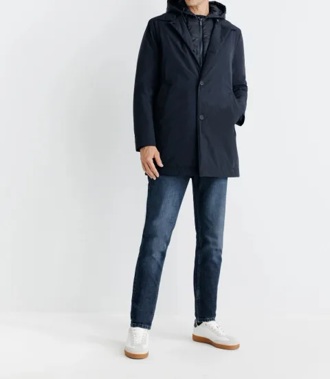 IZAC - Manteau coupe-vent marine