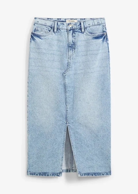 Jupe midi en jean