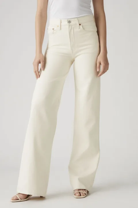 Levi's Pantalon Ribcage Wide Leg - Femme - Marron / Hot Fudge - 33X32