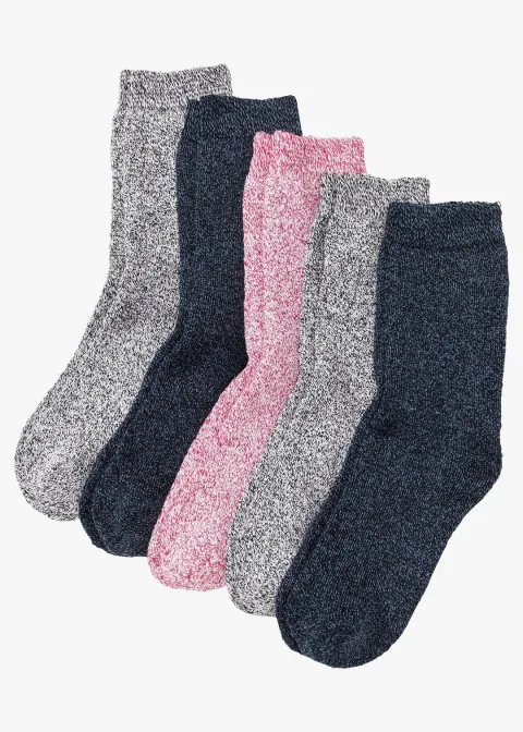 Lot de 5 paires de chaussettes chaudes en éponge