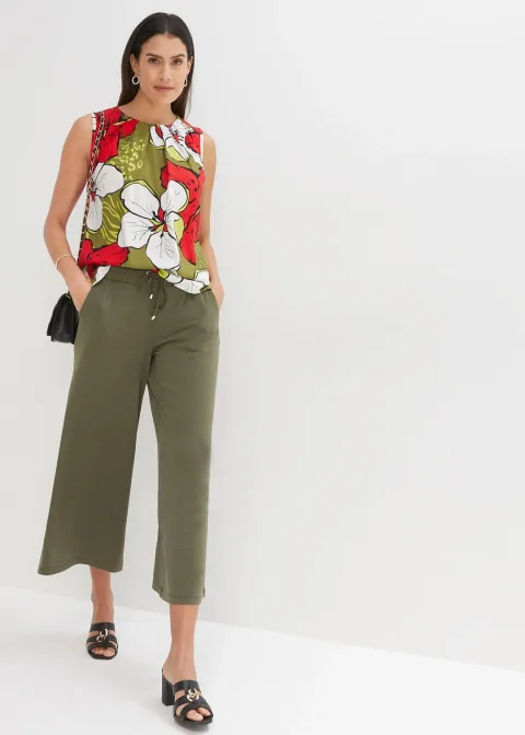 Blouse sans manches en viscose
