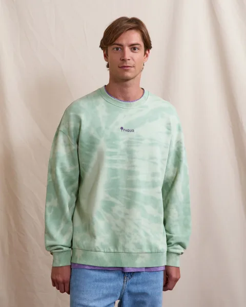 Sweat col rond vert menthe - FANGO
