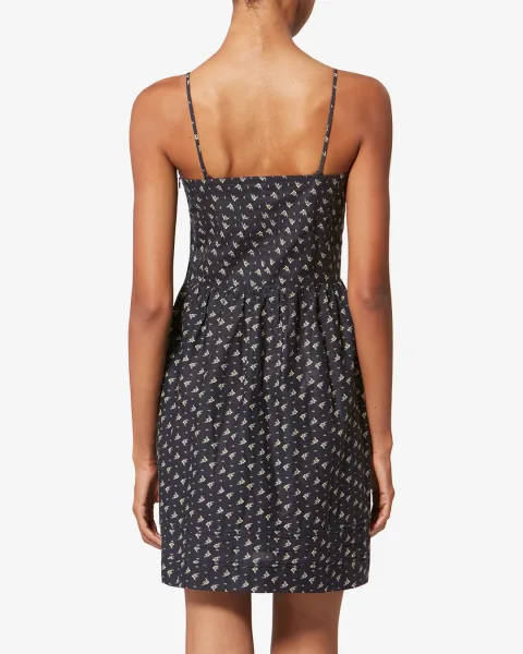 Robe Dryna - Femme - Noir Et Écru - Taille 42 - Marant Étoile