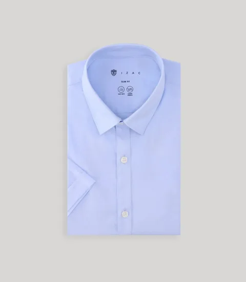 IZAC - Chemise ville unie ciel