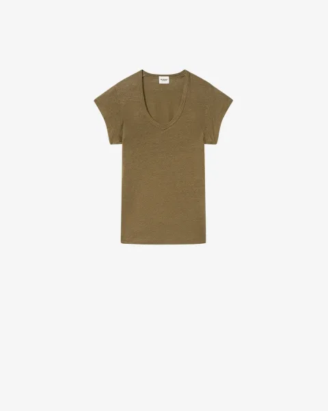 Tee Shirt Zankou - Femme - Foncé Kaki - Taille L - Marant Étoile
