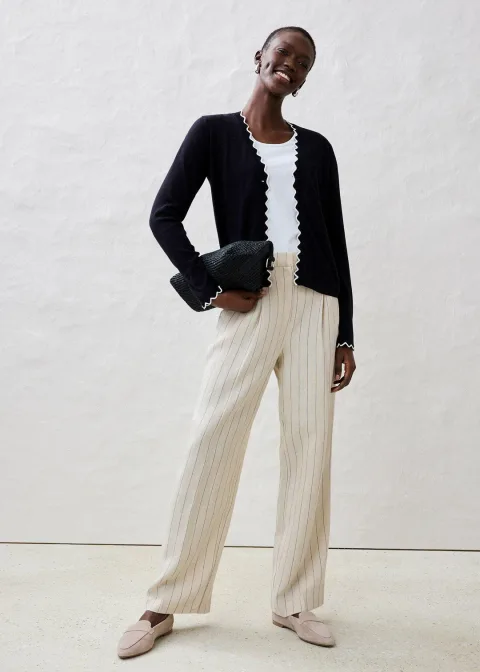 Gilet en fine maille contenant de la soie