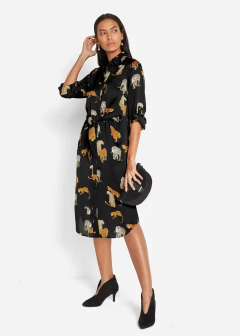 Robe-chemise en satin
