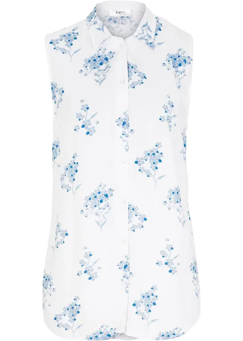 Chemisier sans manches en viscose