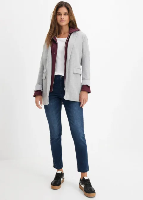 Jean skinny taille haute, raccourci