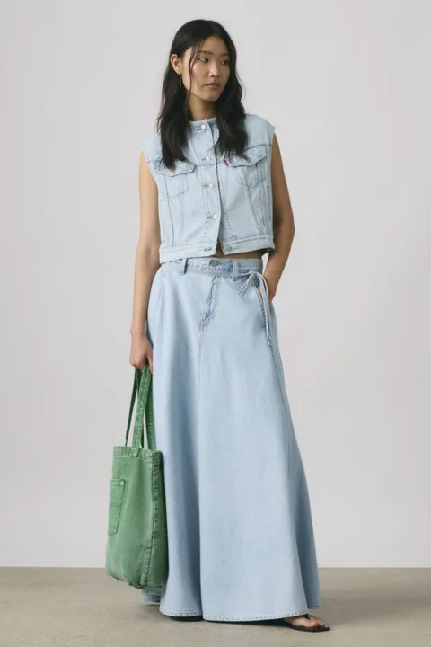 Levi's Jupe XL - Femme - Bleu / Square Circle - 32