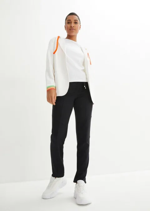 Pantalon à taille élastiquée en Punto di Roma confortable