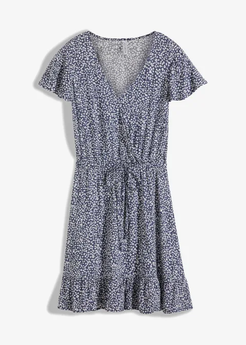 Robe courte en viscose