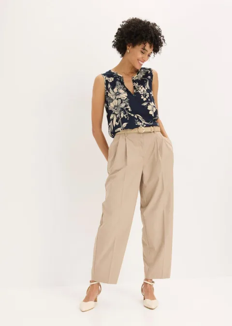 Blouse sans manches en viscose