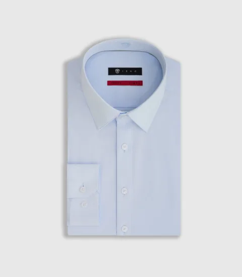 IZAC - Chemise coton stretch ciel ''Malte''