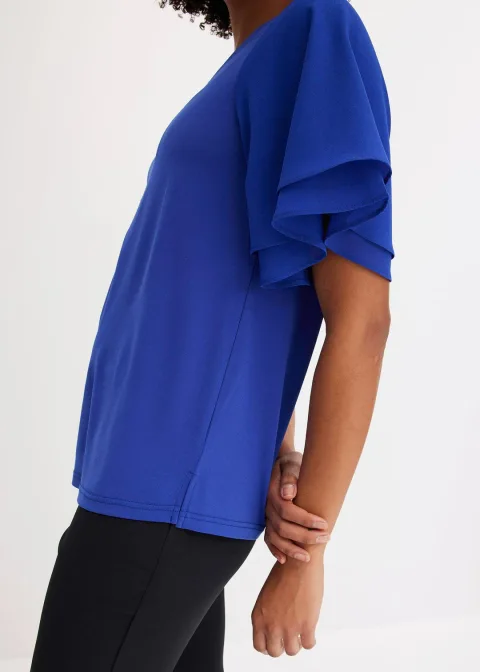 T-shirt avec manches en mousseline