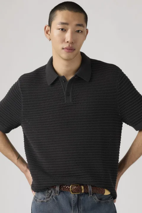 Levi's Pull Polo Laguna - Homme - Noir / Dark Phantom - XL