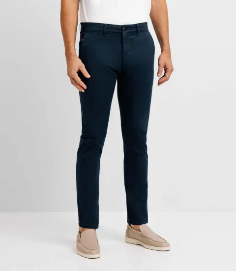 IZAC - Pantalon chino slim marine PANAMA