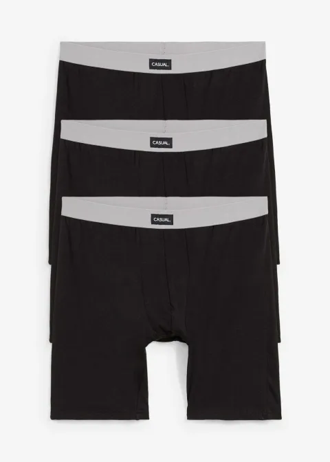 Lot de 3 boxers longs coton