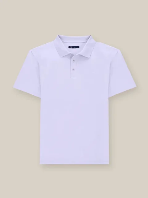 IZAC - Polo boutonné parme