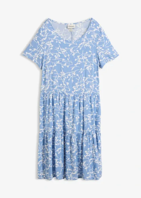 Robe courte en viscose fluide