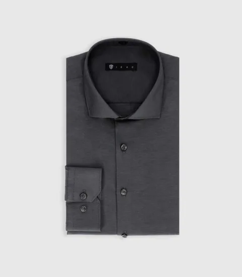 IZAC - Chemise regular anthracite PEYO