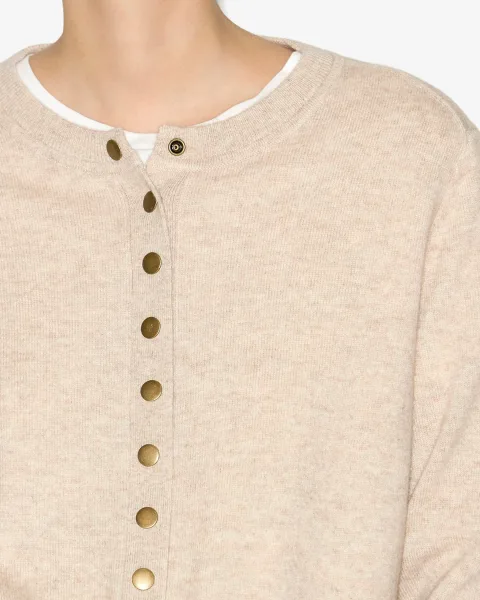 Cardigan Idesia - Femme - Beige Clair - Taille 42