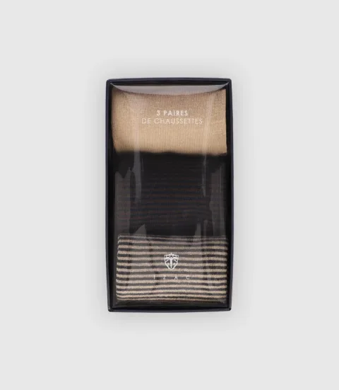 IZAC - Chaussettes en pack beige