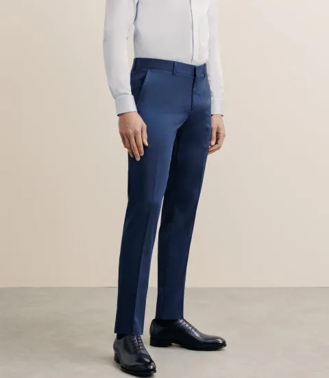 IZAC - Pantalon en tissu technique bleu