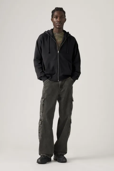 Levi's Pantalon 578 Baggy Cargo - Homme - Noir / Goodbye Darling - 36X34