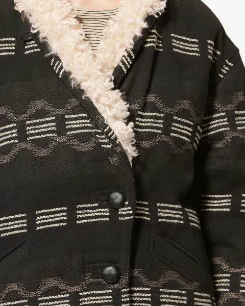Manteau Qayla - Femme - Noir Délavé - Taille 44 - Marant Étoile