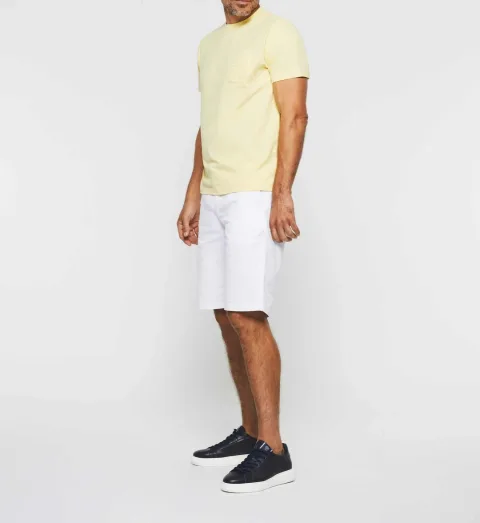 IZAC - T-shirt col rond jaune ''Gabriel''