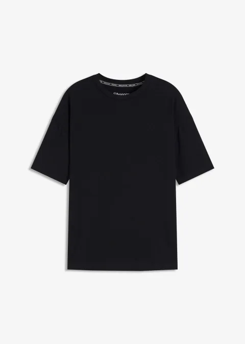 T-shirt de sport oversize avec coton, séchage rapide