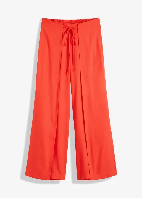 Pantalon avec fente en viscose