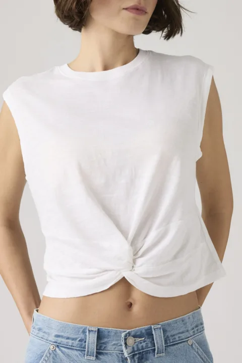 Levi's T Shirt À Naud Jemma - Femme - Blanc / Bright White - XS