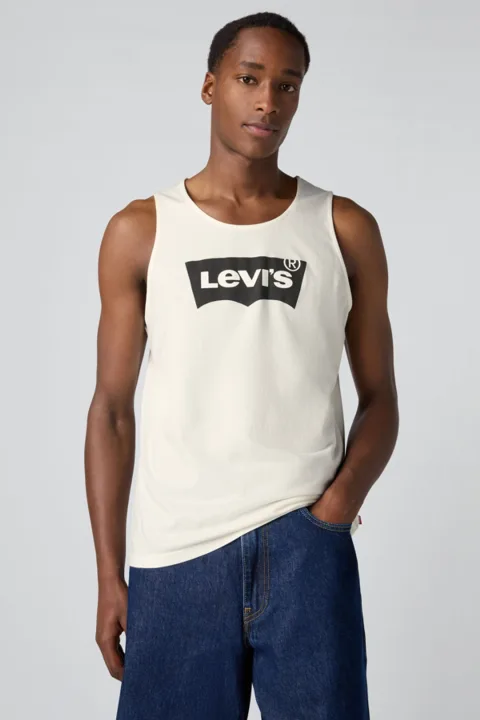 Levi's Relaxed Graphic Tank Top - Homme - Blanc / Hm Ssnl Tech Bright White - XL