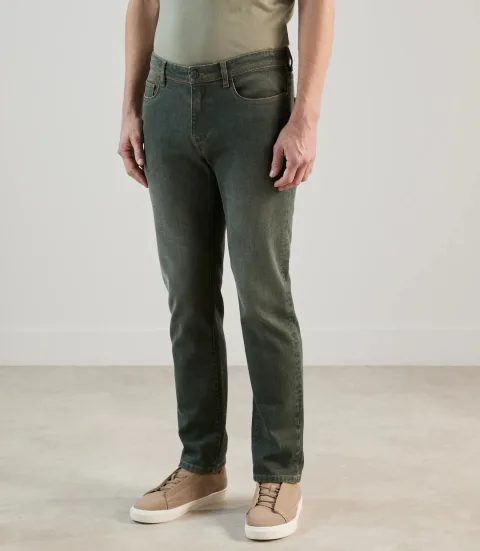 IZAC - Jean 5 poches kaki