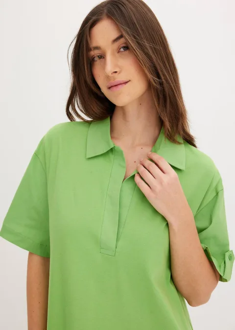 Robe-chemise en coton extensible