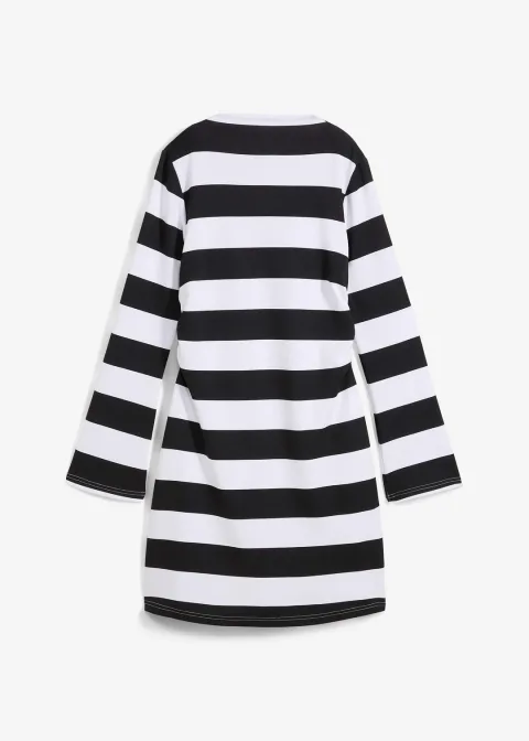Robe en jersey à col montant
