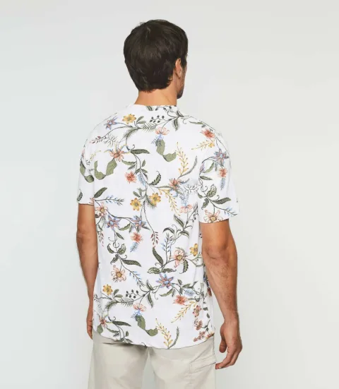 IZAC - T-shirt à imprimé blanc ''Giovan''