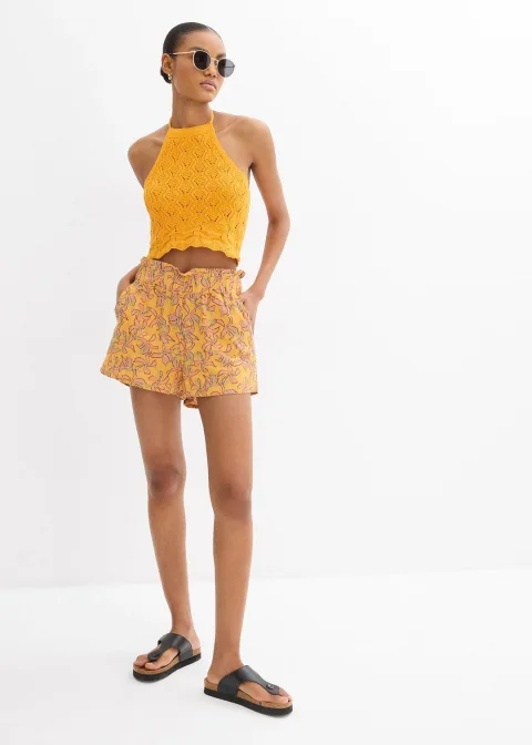 Short en coton et viscose