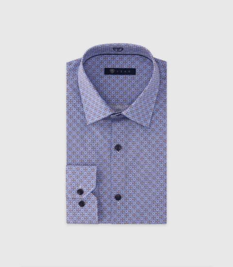 IZAC - Chemise ajustée bleue