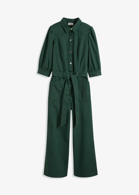 Combinaison style utility, manches bouffantes