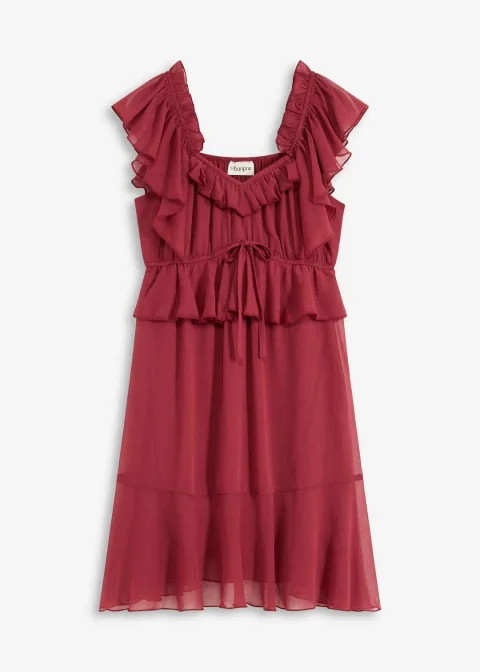 Robe trapèze en crêpe