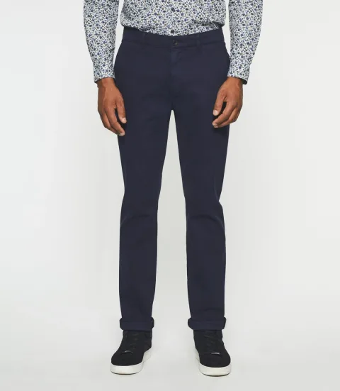 IZAC - Pantalon slack slim marine VITAMINE