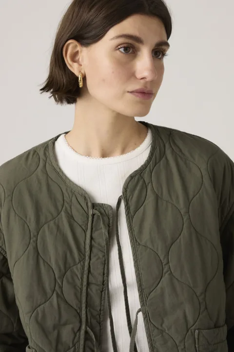 Levi's Veste Doublée Rue - Femme - Vert / Deep Depths Garment Dye - M