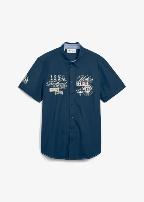 Chemise manches courtes, coupe slim